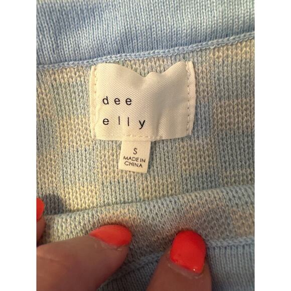 Dee Elly Checkerboard Sleeveless Knit Top Womens Small - Picture 4 of 4